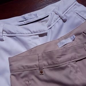 Bundle of 2 pairs (1 white, 1 khaki) Midi Shorts 2